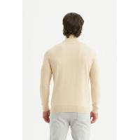 Yves Bicolor Sweater Beige