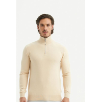 Yves Bicolor Sweater Beige