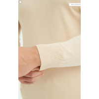 Yves Bicolor Sweater Beige