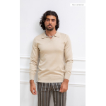 Banderas V-Neck Sweater - Beige