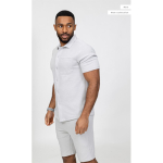 Denaro Shirt en Short Set - Grey