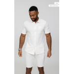 Denaro Shirt en Short Set - White