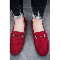 Moccasin Loafers Burgundy