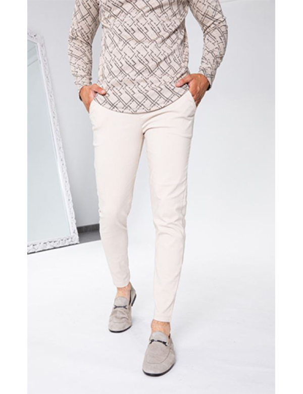 Camorra Chino Stretch Super Fit - BEIGE
